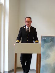 Páll E. Winkel, forstjóri Fangelsismálastofnunar, flytur ávarp