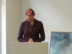 Ólöf Nordal, innanríkisráðherra, flytur ávarp og opnar fangelsið með formlegum hætti