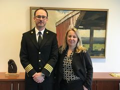 Páll E. Winkel forstjóri Fangelsismálastofnunar og Sigríður Á. Andersen, dómsmálaráðherra