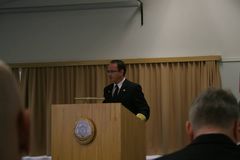 Forstjóri FMS Páll E. Winkel í ræðustól